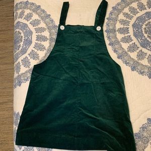 Corduroy overall dress